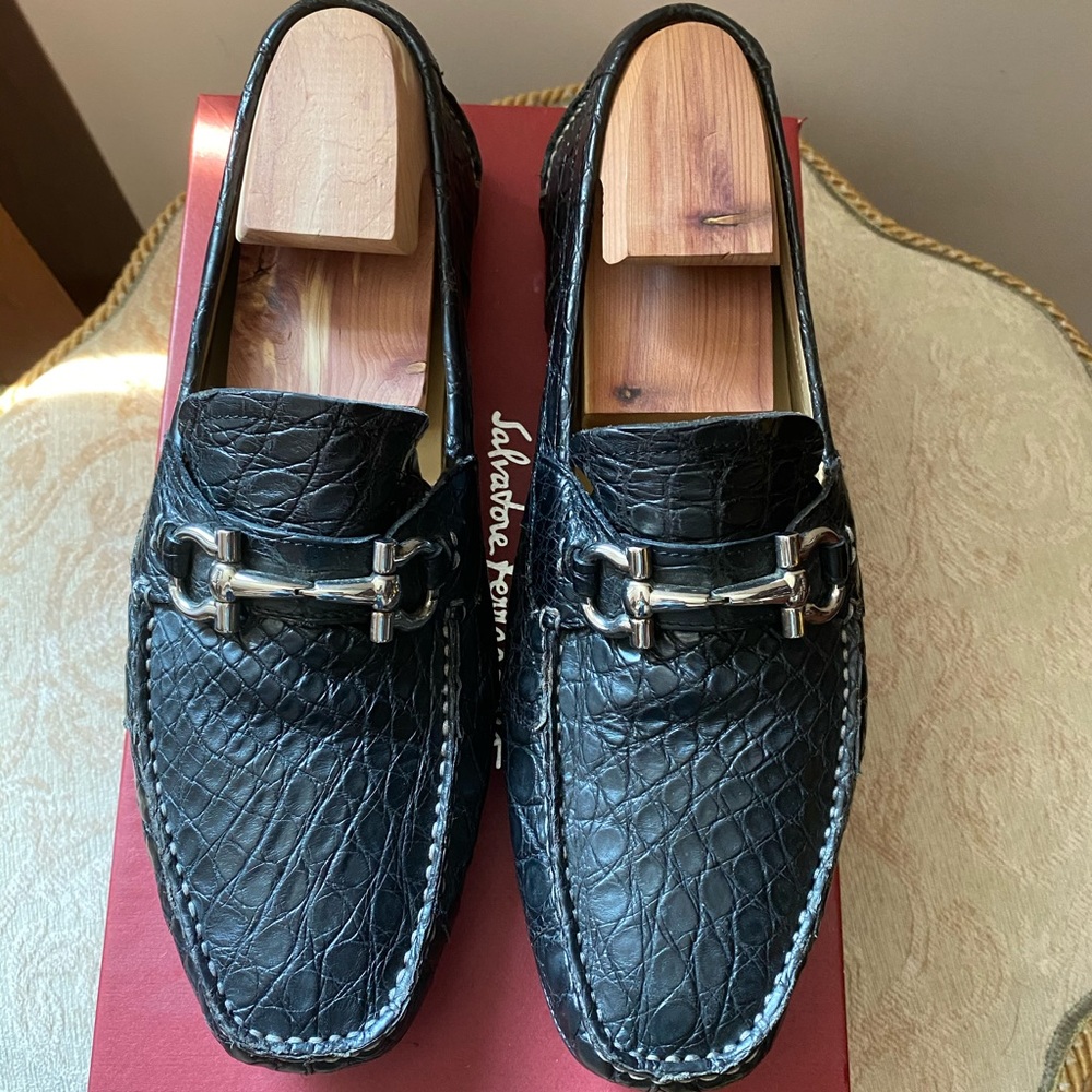 Ferragamo Parigi 3 croc loafers Nero 9D